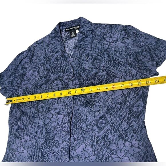 Vintage 2 piece Norton McNaughton Petite Blue Dress Set Cottagecore 90s Vintage - Picture 6 of 10